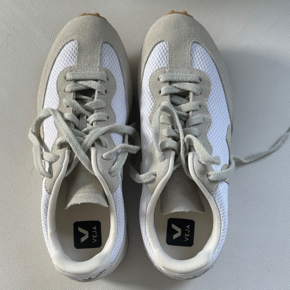 Veja White and Light Gray Sneakers
